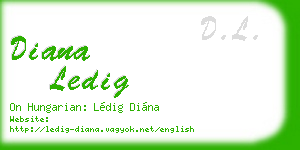 diana ledig business card